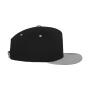 Classic 5 Panel Snapback - Black/Silver - One Size