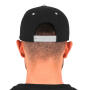 Classic 5 Panel Snapback - Black/Silver - One Size